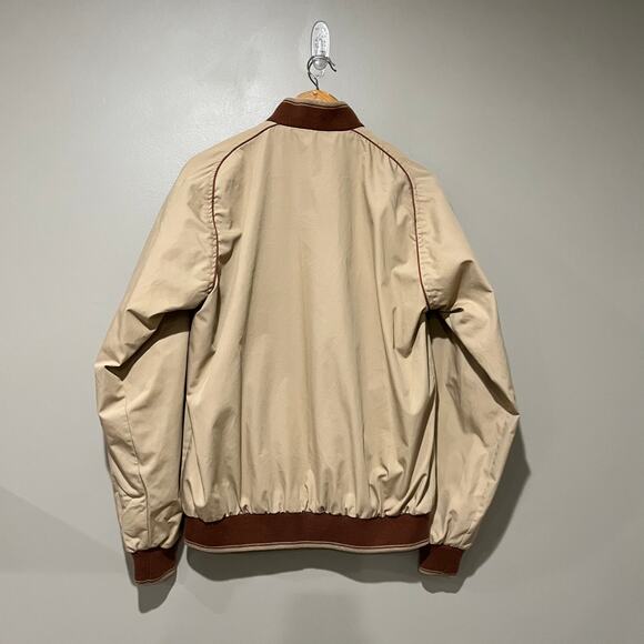 Vintage Sears Bomber Jacket Size Large Reversible Tan Trench Rust Rain - Picture 12 of 14